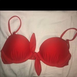 Hollister tie-front push-up bikini top